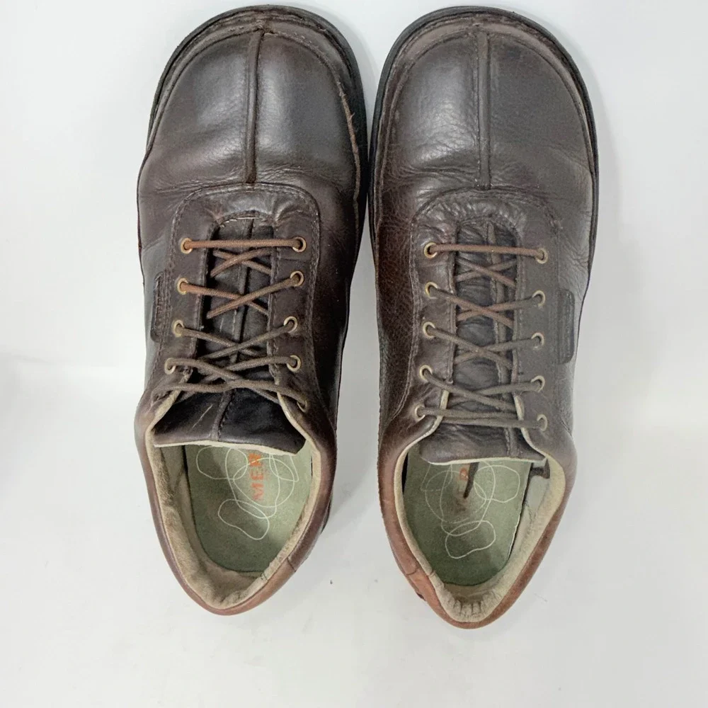 Merrell World Legend Mens 13 Dark Brown Leather Lace Up Casual Shoes J54708